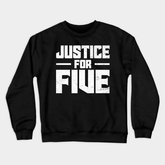 Justice For Five Crewneck Sweatshirt by boldifieder